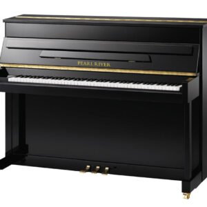 Pearl River 43" EU110 Upright Piano | Polished Ebony | New
