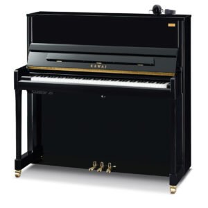 Kawai 48" K-300 Aures ATX4 Upright Piano | Polished Ebony | New