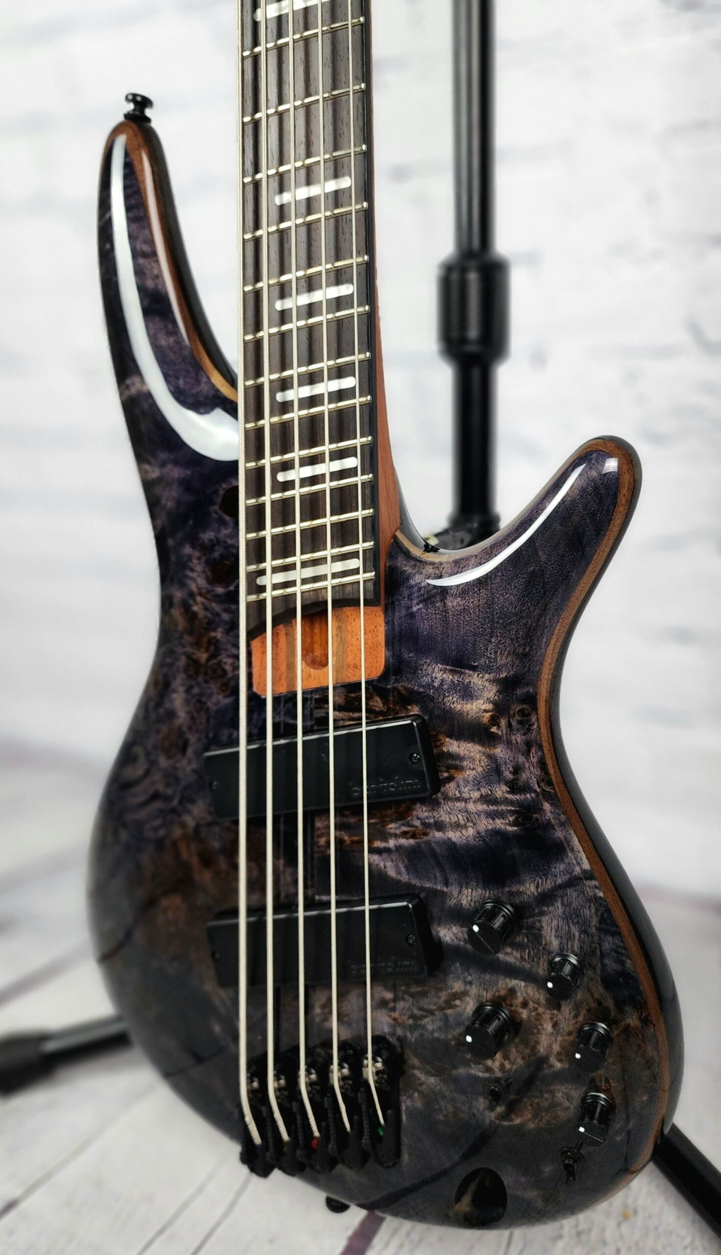 Ibanez SRMS805 DTW 5 String Bass Guitar Multiscale Deep Twilight - Image 3