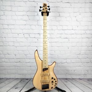 Ibanez Premium SR5FMDX2 NTL 5 String Bass Guitar Natural Low Gloss