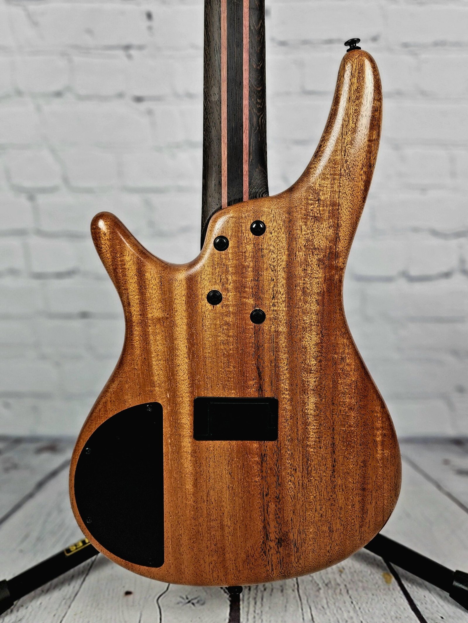 Ibanez Premium SR5FMDX2 NTL 5 String Bass Guitar Natural Low Gloss - Image 8