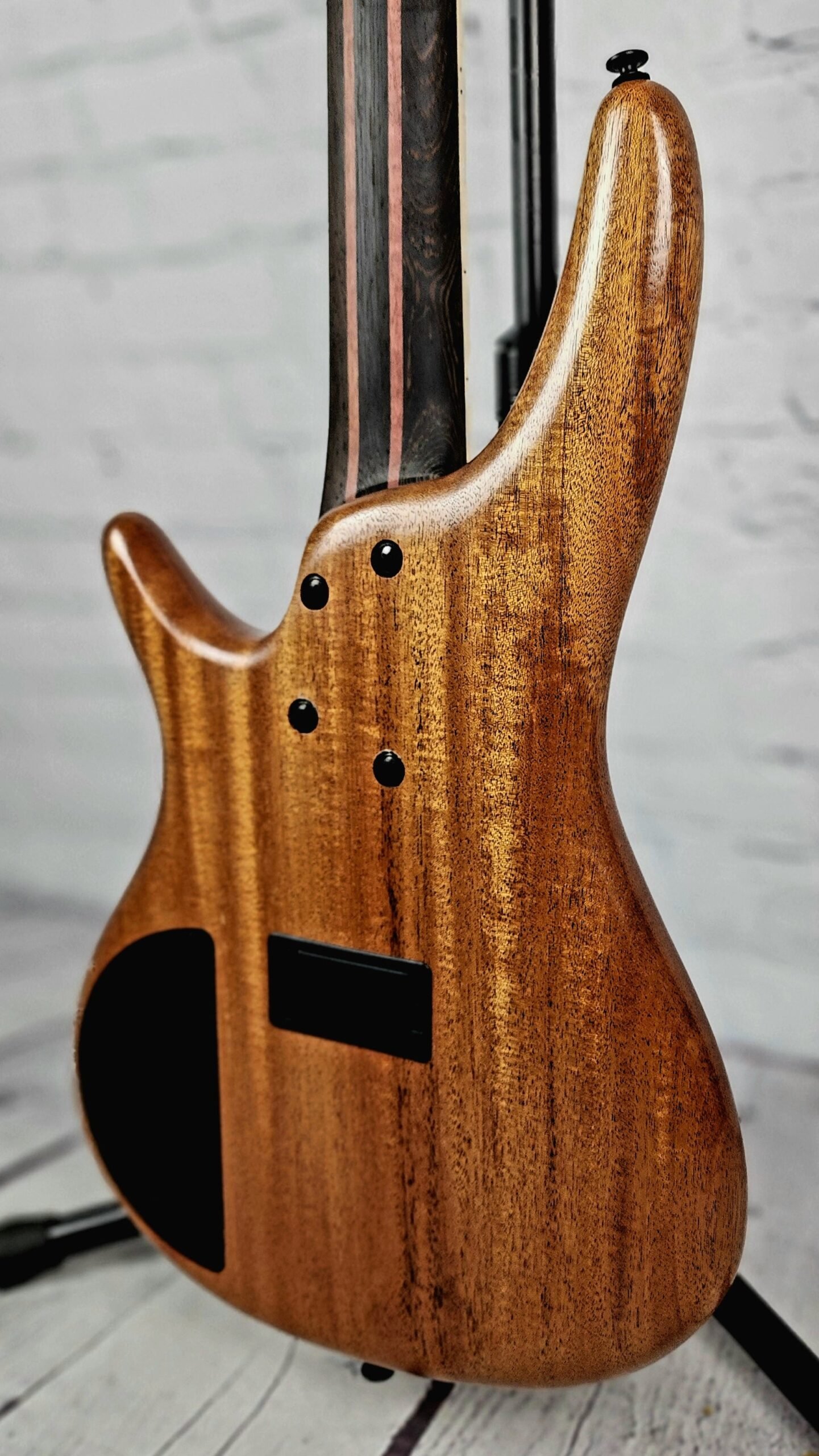 Ibanez Premium SR5FMDX2 NTL 5 String Bass Guitar Natural Low Gloss - Image 9