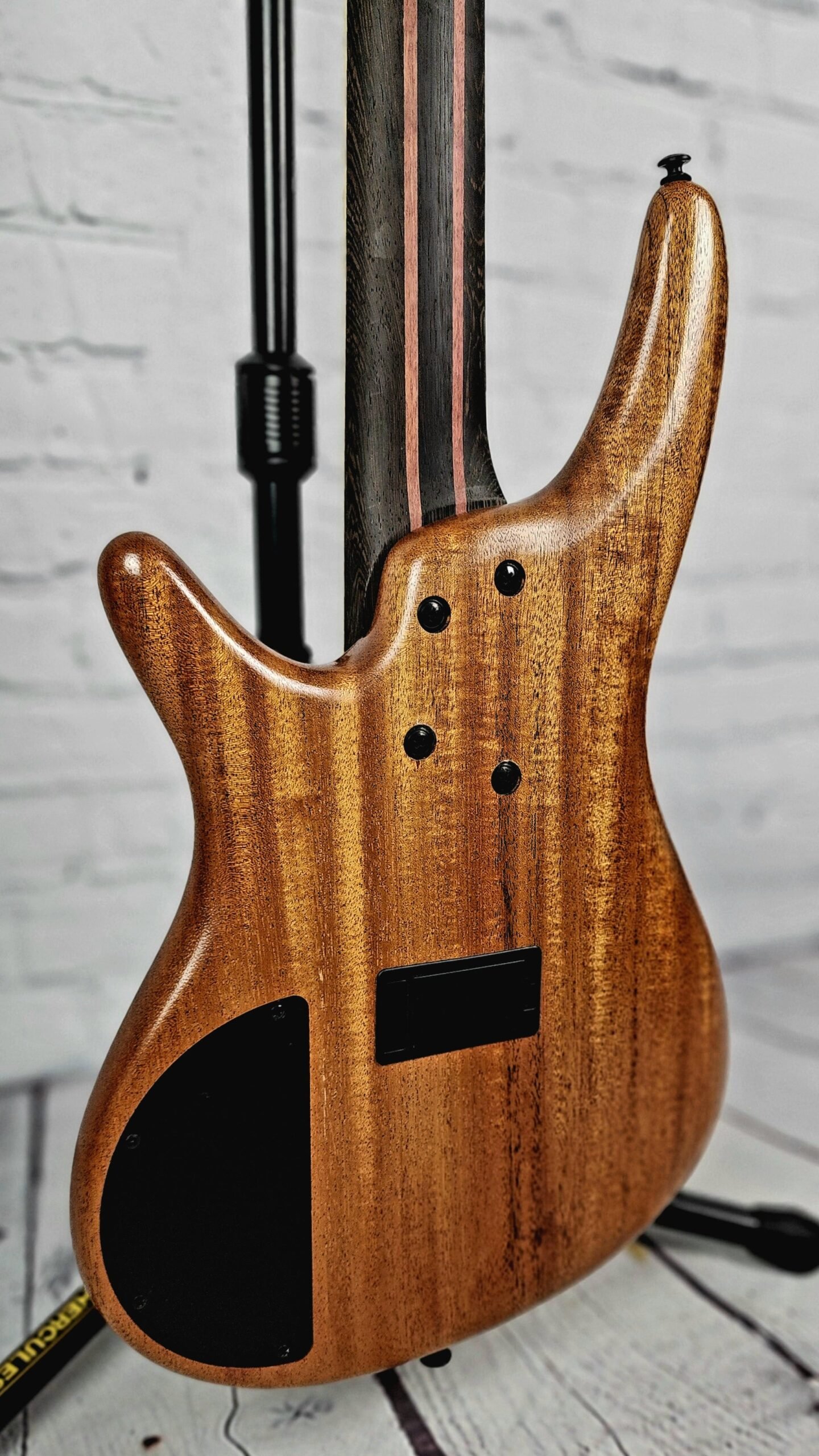 Ibanez Premium SR5FMDX2 NTL 5 String Bass Guitar Natural Low Gloss - Image 10