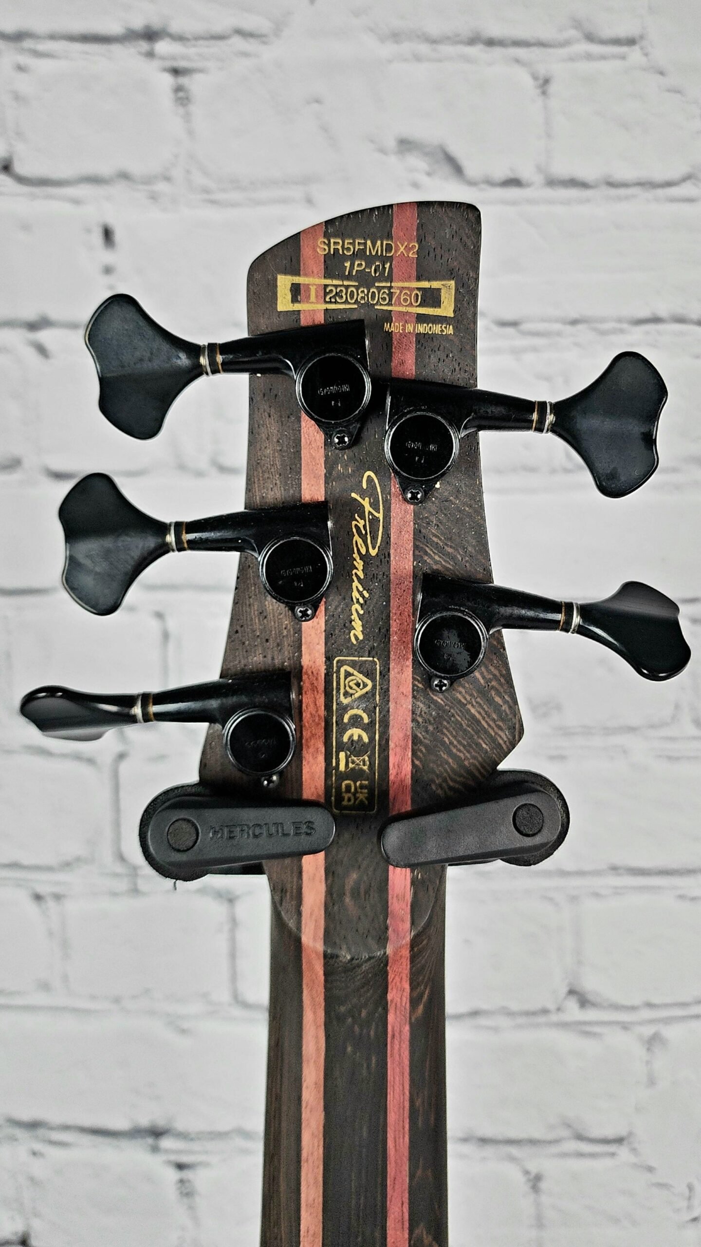 Ibanez Premium SR5FMDX2 NTL 5 String Bass Guitar Natural Low Gloss - Image 12