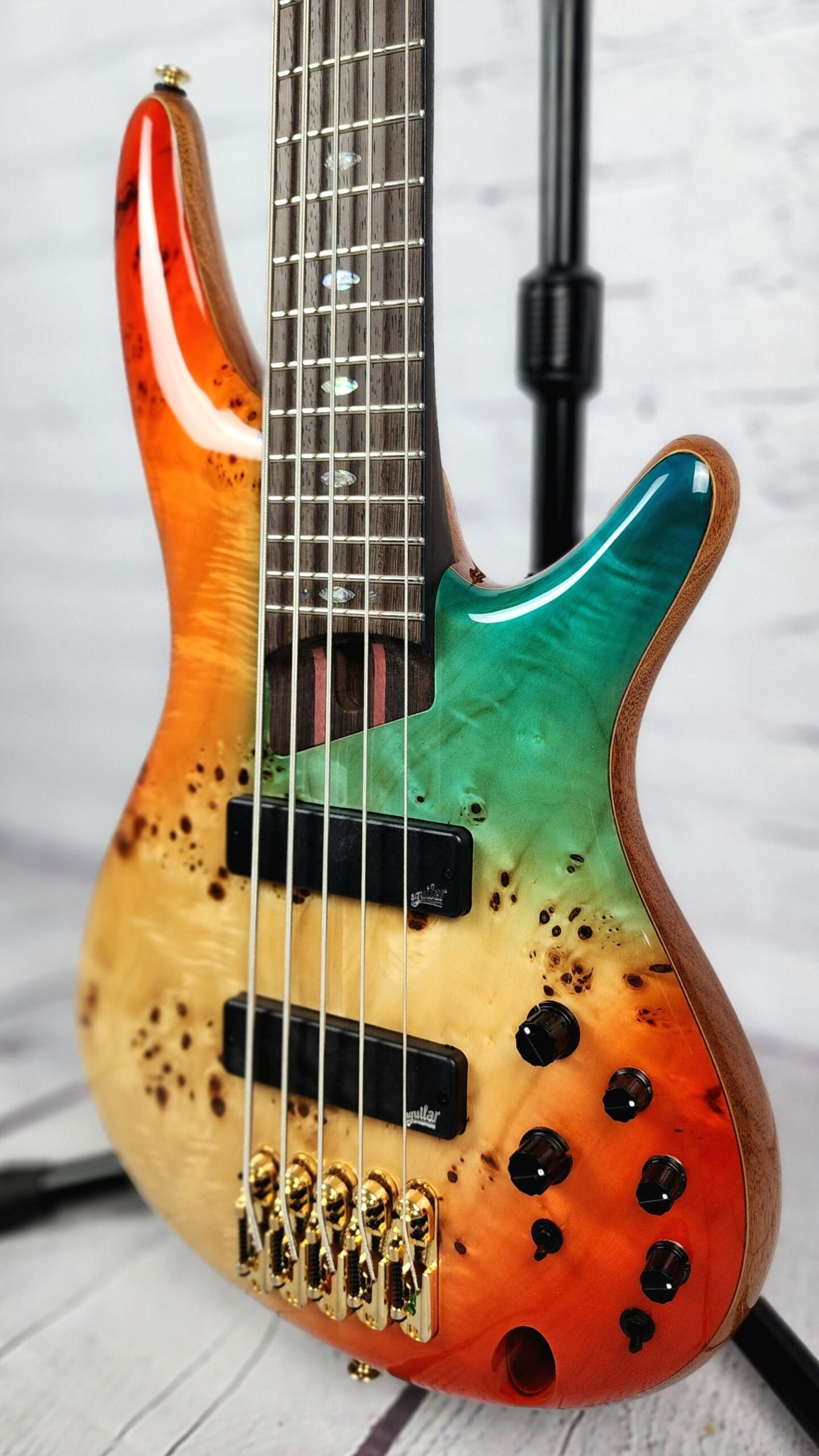 Ibanez SR1605DW ASK 5 String Bass Guitar Autumn Sunset Sky - Image 4