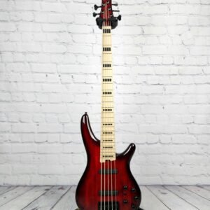 Ibanez Premium ANB205 TWB Adam Nitti 5 String Bass Transparent Wine Red Burst