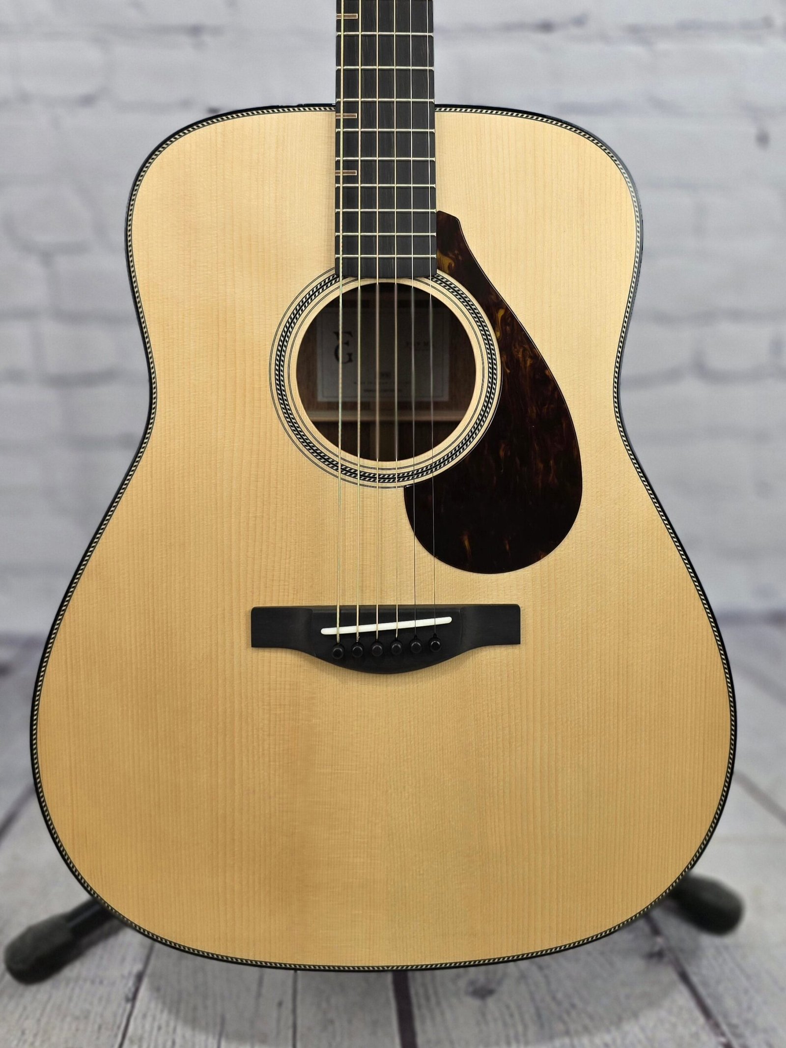 Yamaha FG9 MX Dreadnaught Acoustic Guitar Spruce Mahogany w/Atmosfeel Pickup - Image 2