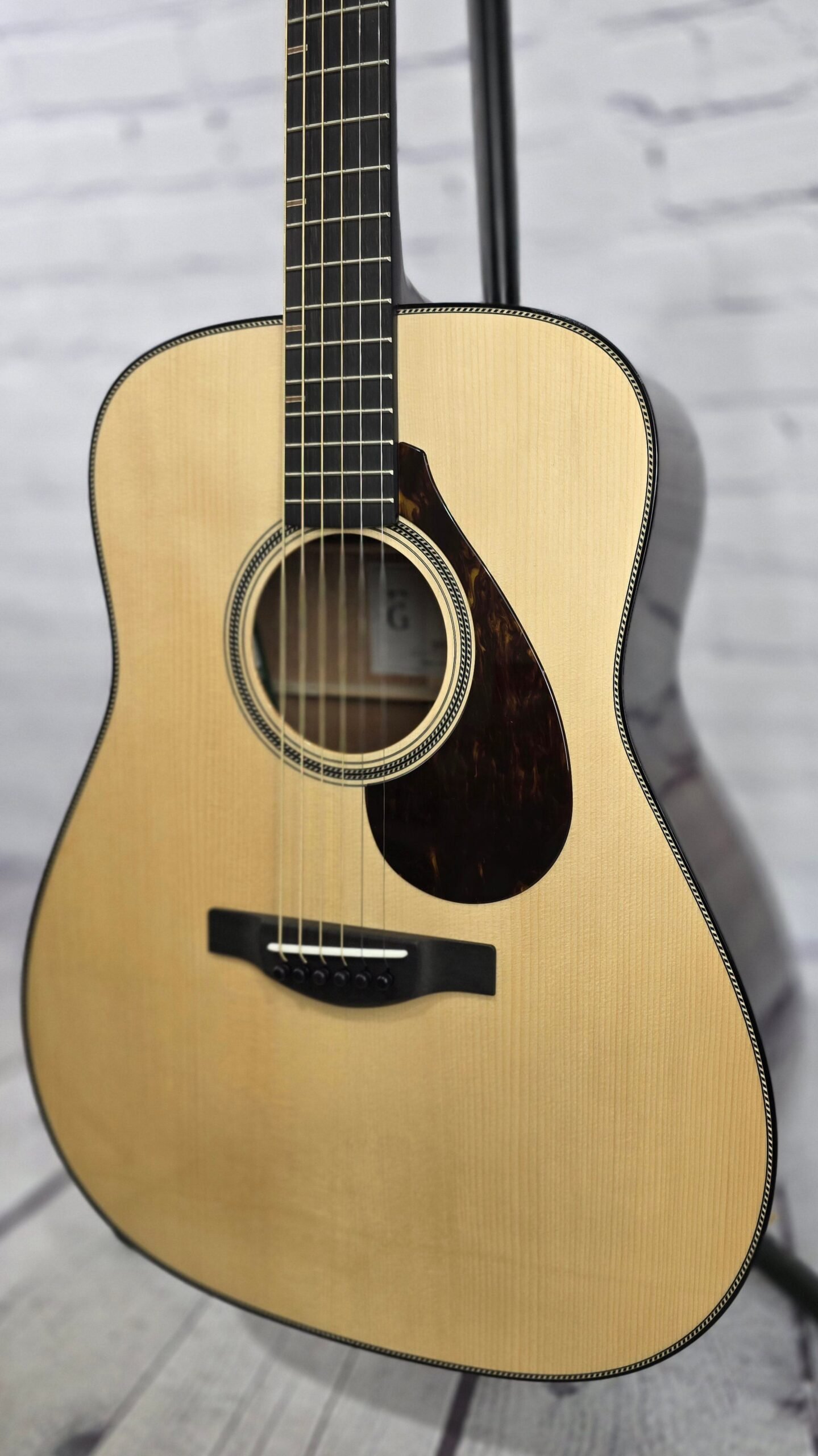 Yamaha FG9 MX Dreadnaught Acoustic Guitar Spruce Mahogany w/Atmosfeel Pickup - Image 3