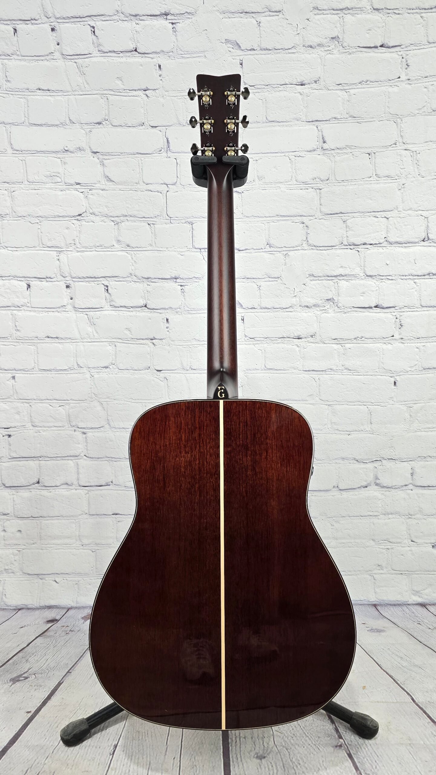 Yamaha FG9 MX Dreadnaught Acoustic Guitar Spruce Mahogany w/Atmosfeel Pickup - Image 8