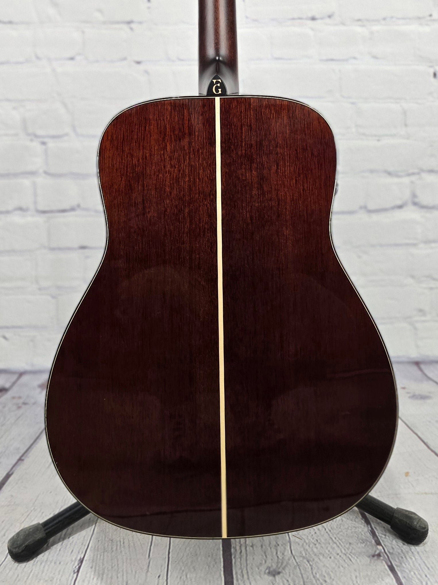 Yamaha FG9 MX Dreadnaught Acoustic Guitar Spruce Mahogany w/Atmosfeel Pickup - Image 9