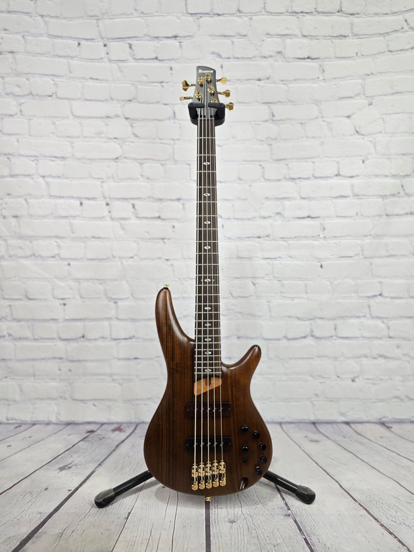 Ibanez Prestige SR5505 MHF 5 String Bass Mocha Flat
