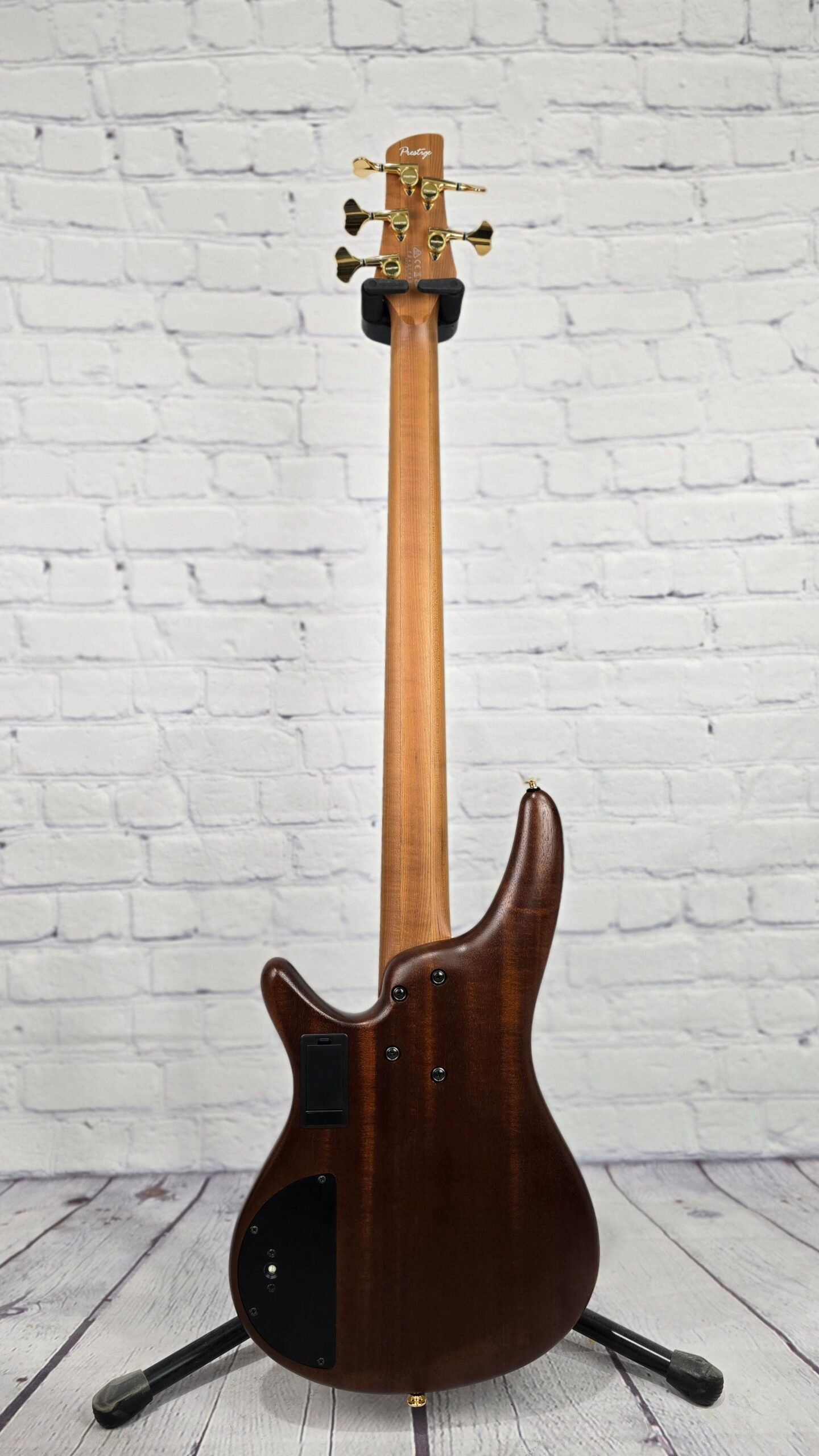 Ibanez Prestige SR5505 MHF 5 String Bass Mocha Flat - Image 7