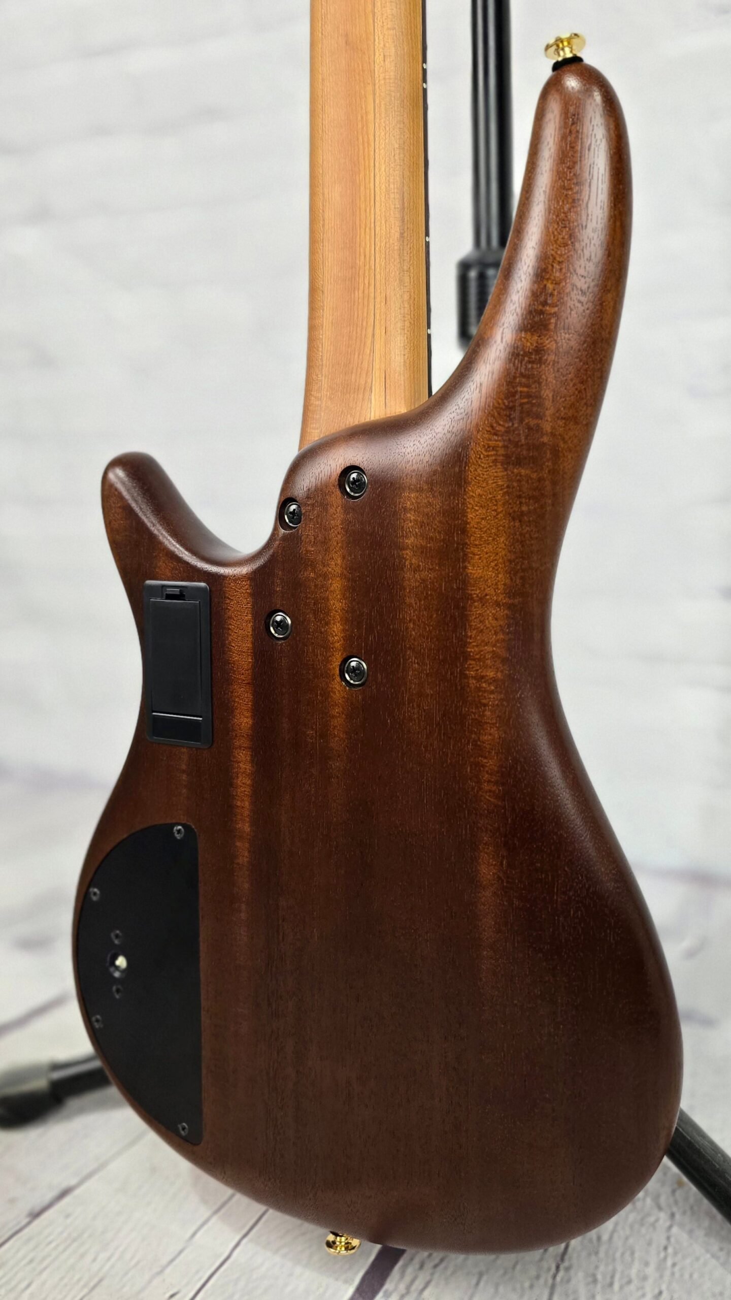 Ibanez Prestige SR5505 MHF 5 String Bass Mocha Flat - Image 9