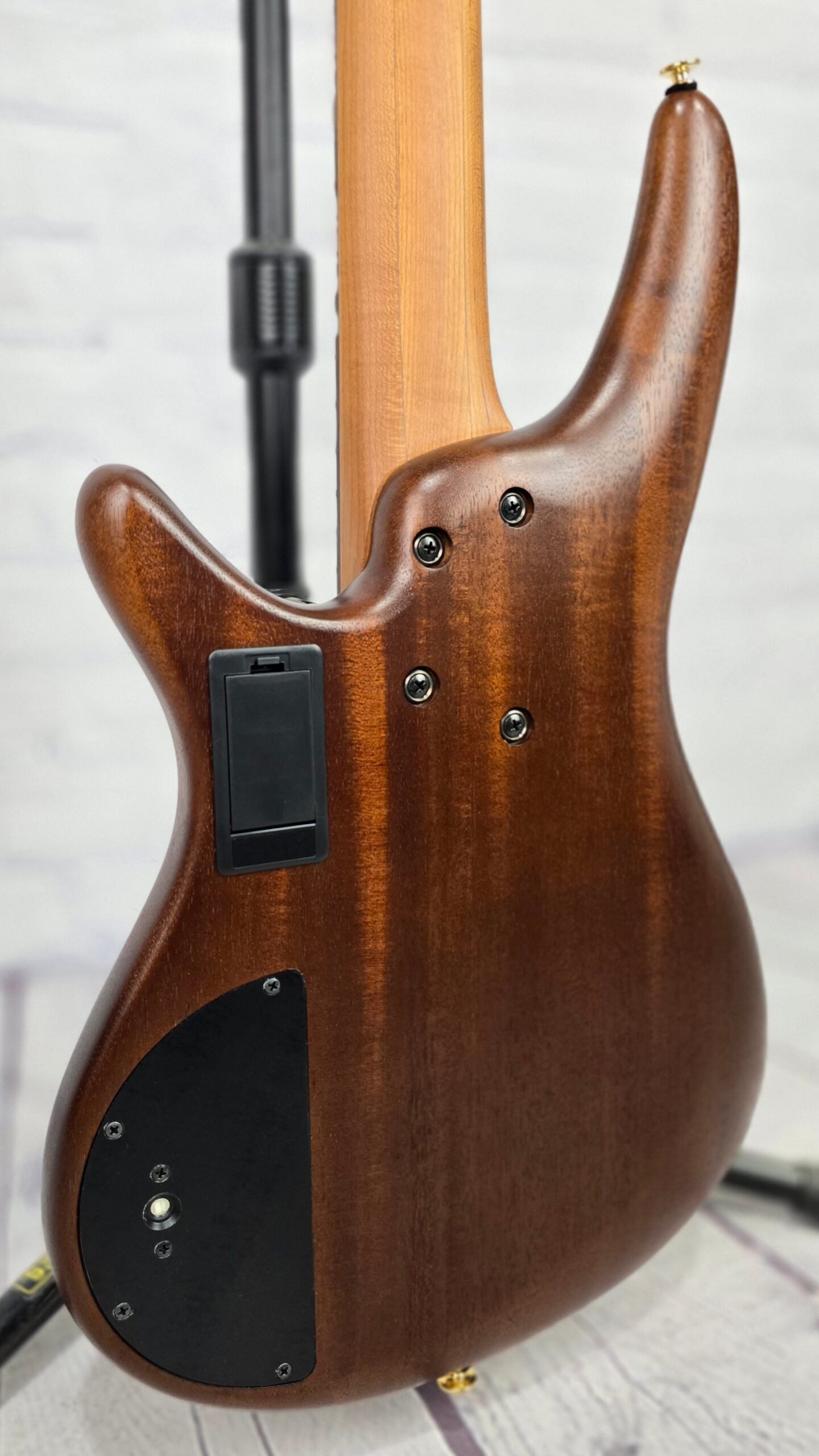 Ibanez Prestige SR5505 MHF 5 String Bass Mocha Flat - Image 10