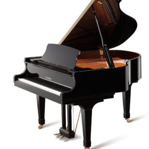 GX-1 | 5'5" BLAK Series Classic Grand Piano | Snow White Polish | New