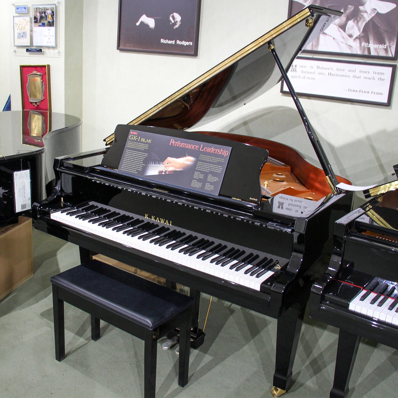 Kawai 5'5" GX-1 BLAK Series Classic Grand Piano | Polished Ebony | New - Image 2