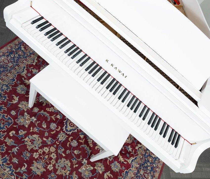 Kawai 5'0" GL-10 Baby Grand Piano | Snow White Polish | New - Image 4