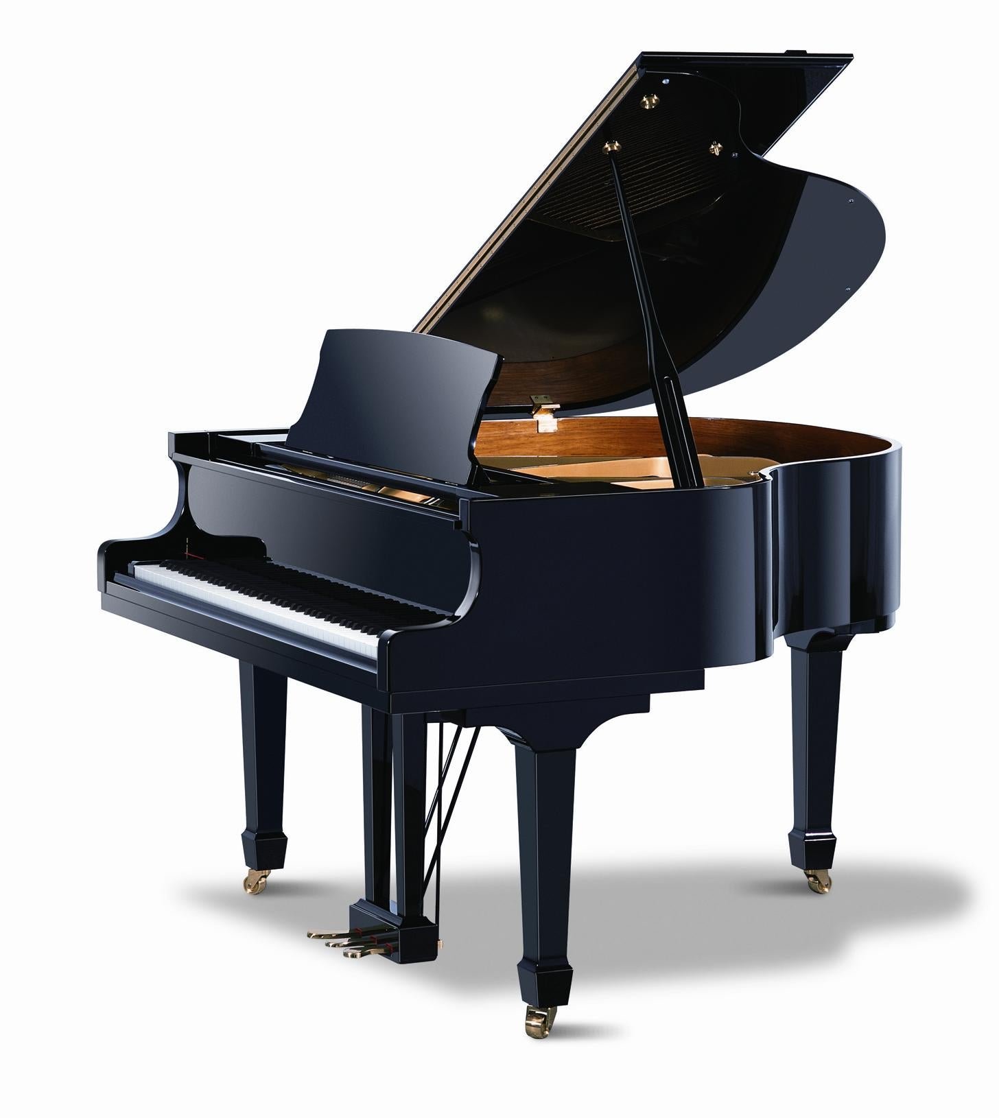 Grand Piano w/ Bench GP148 4'10" - Ebony Polish | New - Image 2