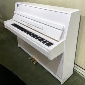 Kawai 43.3” K-15 Continental Upright Piano | Polished Snow White | New
