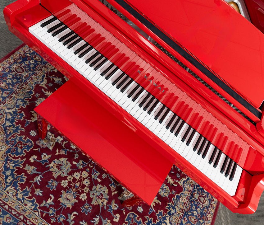 Kawai GL-10 | 5'0" Classic Baby Grand Piano | Ferrari Red Polish | New - Image 4