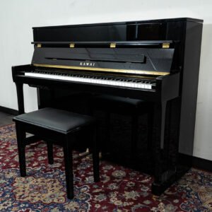 Kawai 45" K200-ATX3 Hybrid Upright Piano | Polished Ebony | New