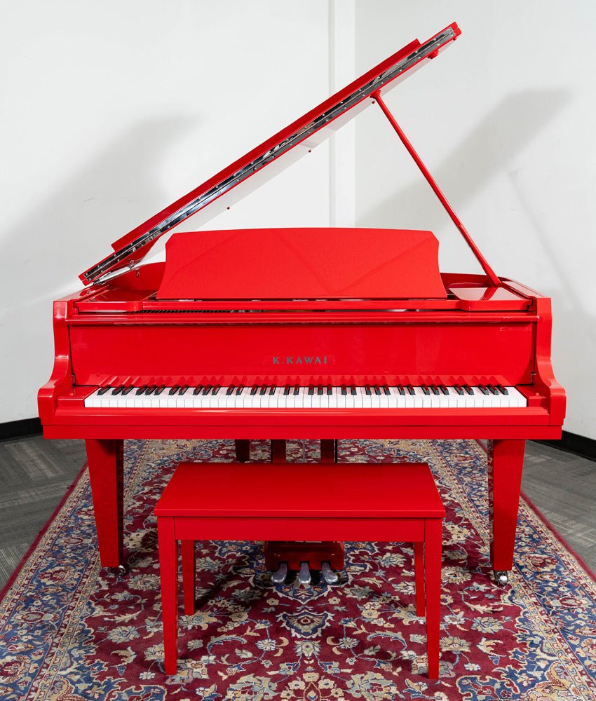 Kawai GL-10 | 5'0" Classic Baby Grand Piano | Ferrari Red Polish | New - Image 2